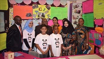 Former President Mkapa visits Grade 6 PYP Exhibition in Tanzania