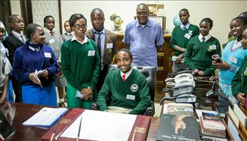 SPOTLIGHT: Student meets President Kenyatta after being selected for PURES programme