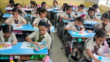 Environmental leaders at the Diamond Jubilee High School for Girls, Mumbai 