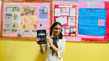 Budding author from the Diamond Jubilee High School for Girls, Mumbai 