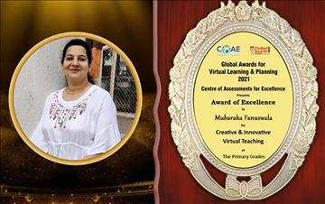 English teacher at Diamond Jubilee High School, Mumbai, receives award for excellence in lesson planning