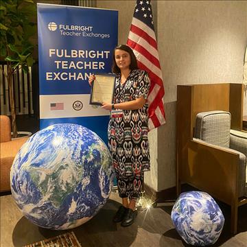 Aga Khan Lycée, Khorog teacher participates in Fulbright Teaching Excellence and Achievement Programme