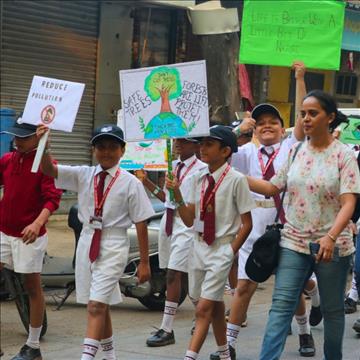 March for a Greener Future: Students take a stand for a sustainable tomorrow 